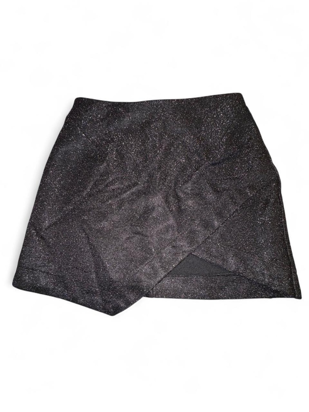 Topshop Black Sparkle Overlay Mini Skirt